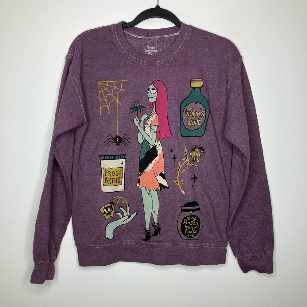 NWT HOT TOPIC The Nightmare Before Christmas Sally Potions Oversized Sweatshirt - Picture 2 of 9